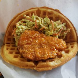 Sweet and Spicy Chicken Waffle